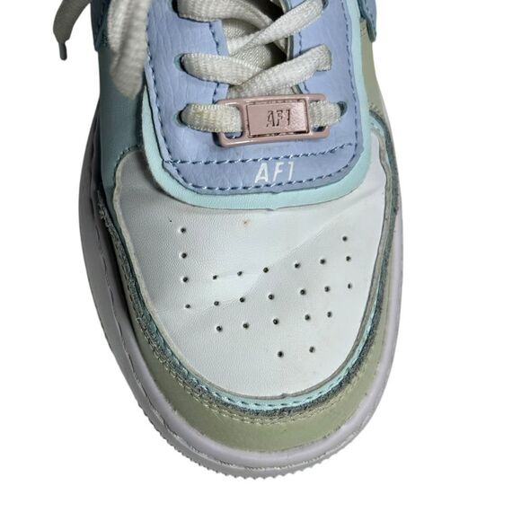Nike Air Force Ones Pastel Blue Green Pink Size 8.5 Sneakers 2019 - Picture 15 of 15